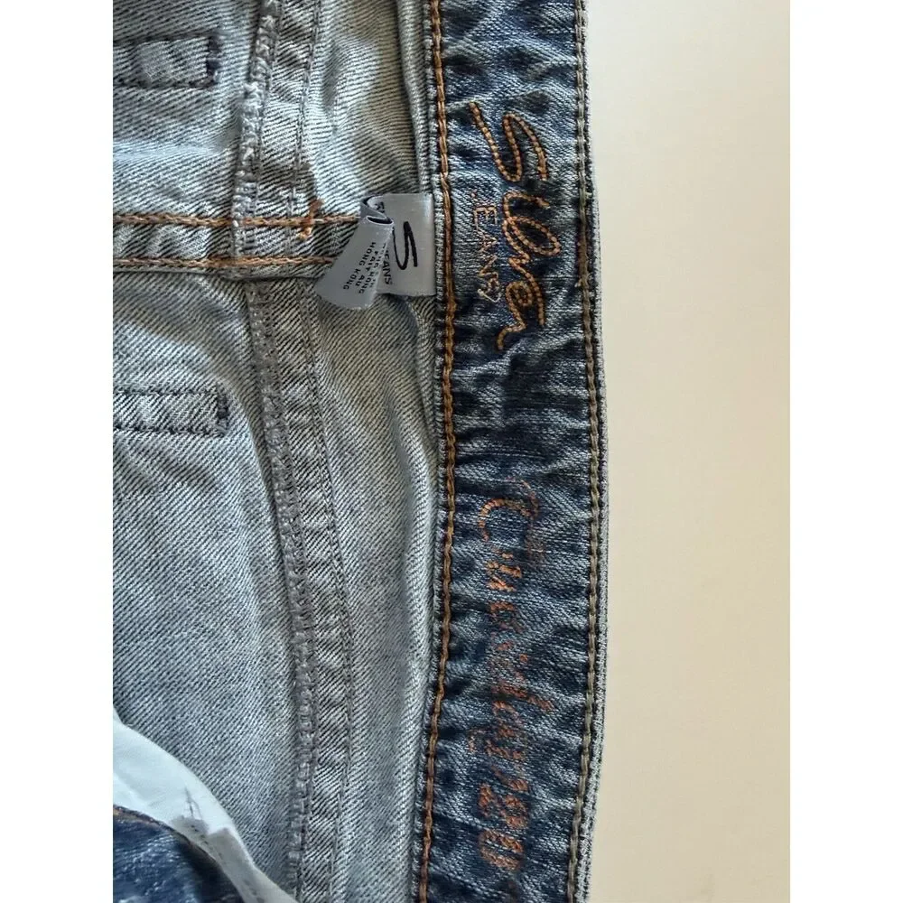 Vtg Silver Jeans Tuesday Y2K Low Rise Flare Leg Bootcut Western Stretch Size 29